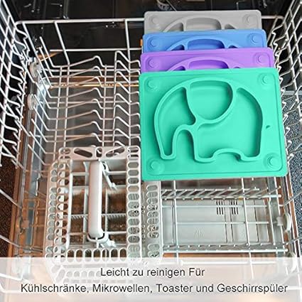 Assiette Ventouse Pour Bebe Silicone Silivo Assiette Bebe Ventouse Ne Contient Pas De Materiau Bpa Et Convient Aux Chaises Hautes Pour Enfants Lave Vaisselle Et Au Micro Ondes Le Repas De Bebe Bebe Et