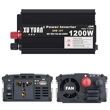 1200W inversor, inversor del Coche de 1 Salidas de CA 12V a 110V ...