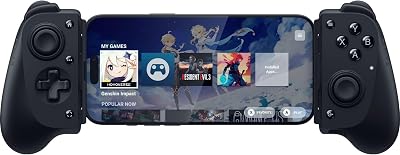 Kishi V3 - Mando háptico gaming USB-C para iPhones y smartphones Android - Plug and Play - sticks analógicos antideriva (12 botones - hápticos Sensa HD - app Nexus) Negro