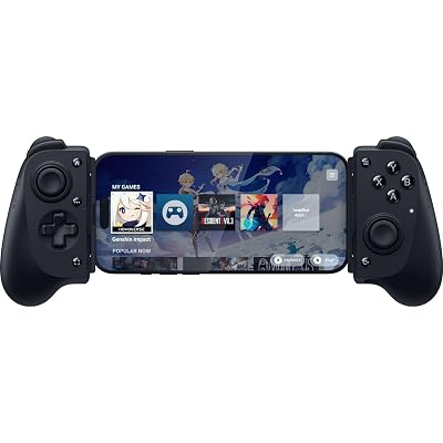 Razer Kishi V3 Gaming Controller for iPhone 15, 16, 17 Series & Android: Full Sized TMR Thumbsticks - Dual Back Buttons - Fits Most Phone Cases - PC Remote Play - 3 Free Months of Apple Arcade