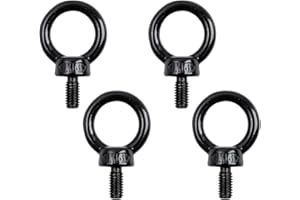 Antrader M6 Lifting Eye Bolts,4PCS Stainless Steel Machinery Shoulder Lifting Eye Bolt Stainless