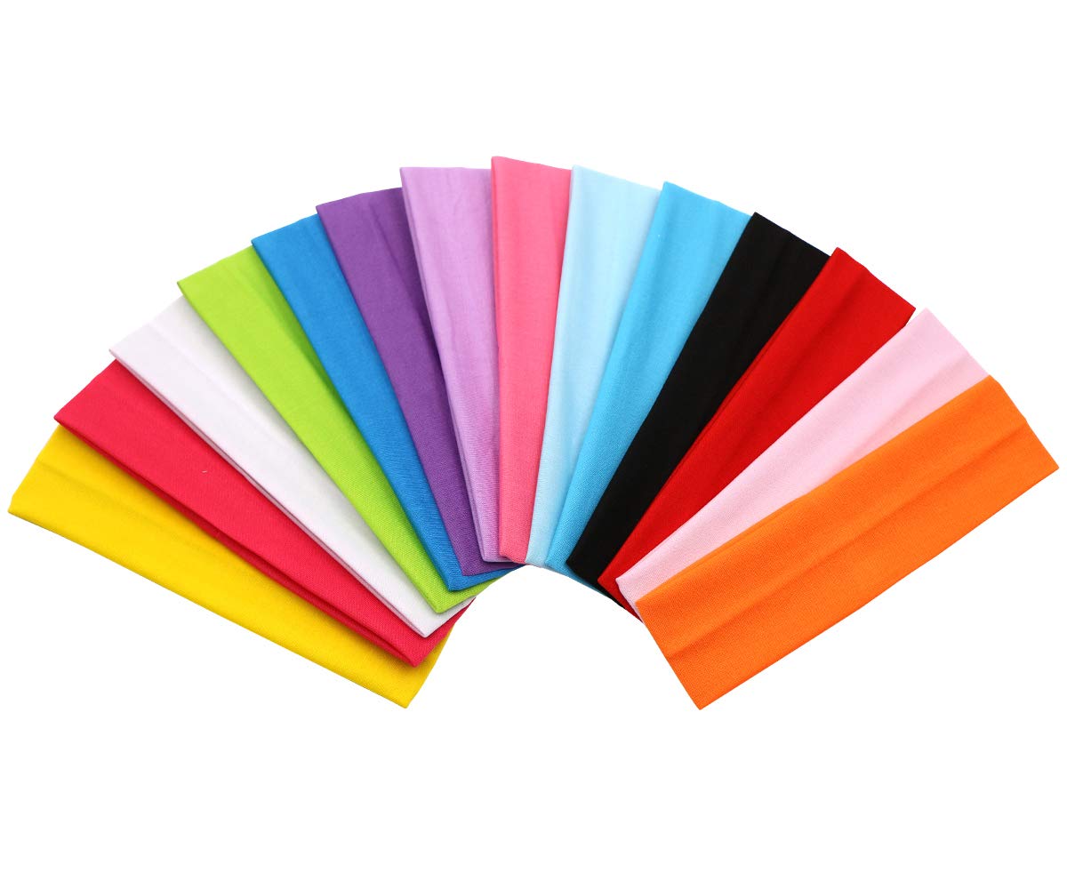 Photo 1 of Zapire 14 Packs Women's and Girl's Stretchy Soft Head Wraps and Hair Accessories