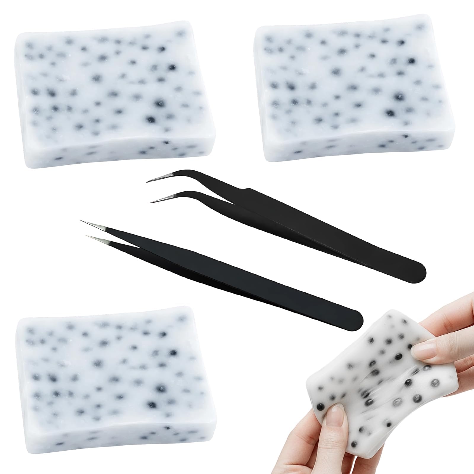 5Pcs Set Pimple Popping Toy for Stress Relief - Realistic Zit Popper Toy , Includes 3 Squeeze Pimple Poppers & 2 Precision Tools, Anxiety Relief at Home, Office, or While Travelling