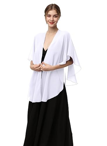 Womens Chiffon Shawls and Wraps, Wedding Party Shawl Scarf for