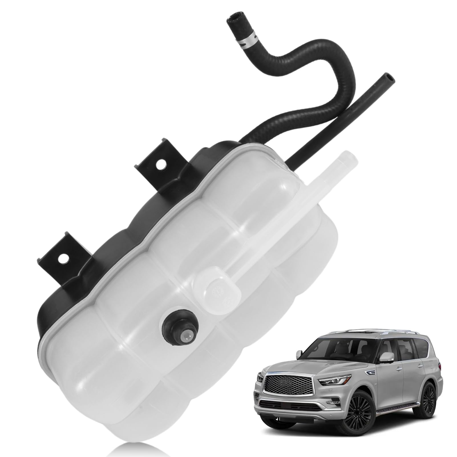 Photo 1 of 21710-1LA1A Coolant Reservoir Tank Radiator Overflow Bottle with Hose Compatible with QX80 2014-2020 5.6L, QX56 2011-13 5.6L, Armada 2017-2024 5.6L