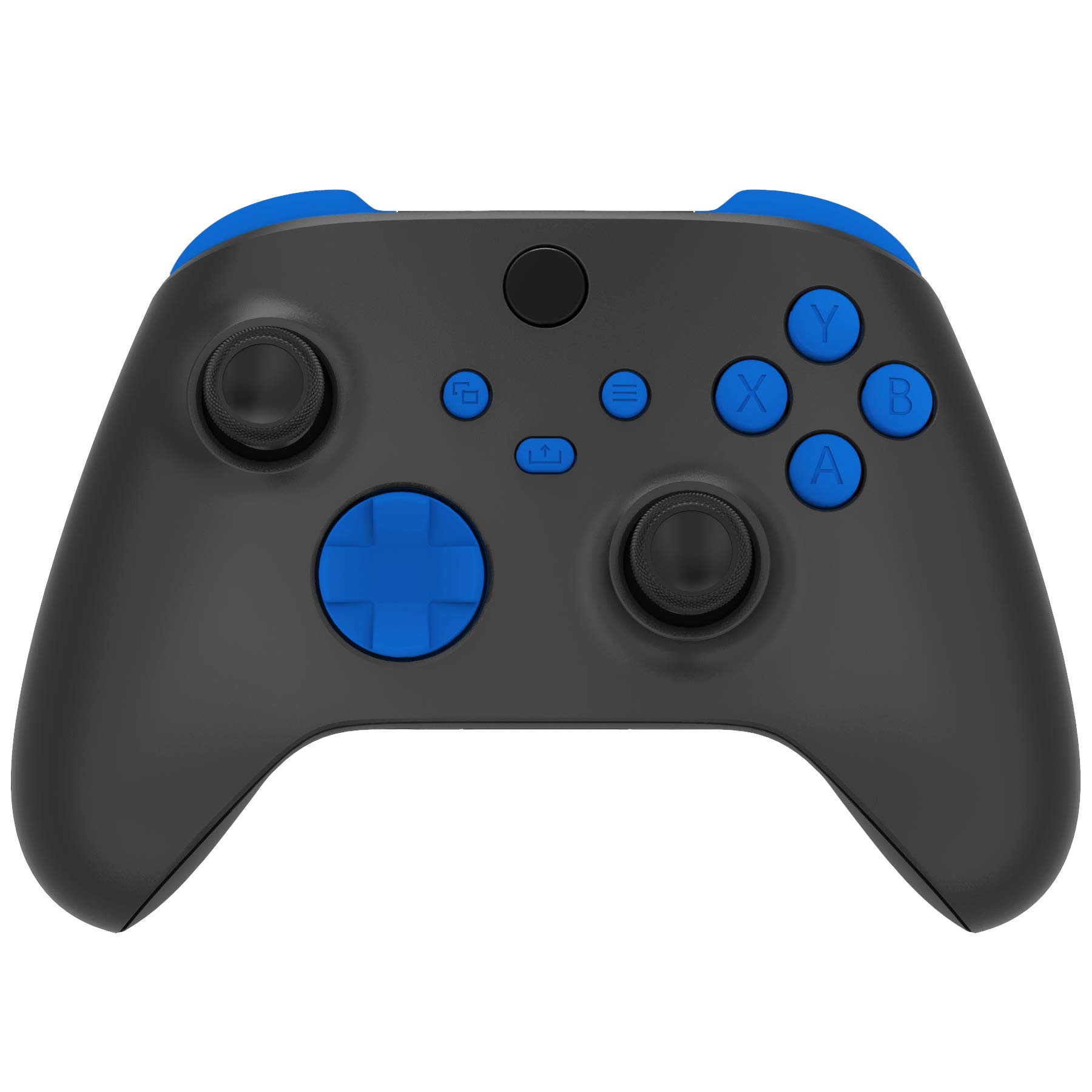 eXtremeRate Replacement Buttons for Xbox Core Wireless Controller, Blue DIY Accessories Kit LB RB LT RT Bumpers Trigers Dpad ABXY Start Back Sync Share Keys Parts for Xbox Series X & S Controller