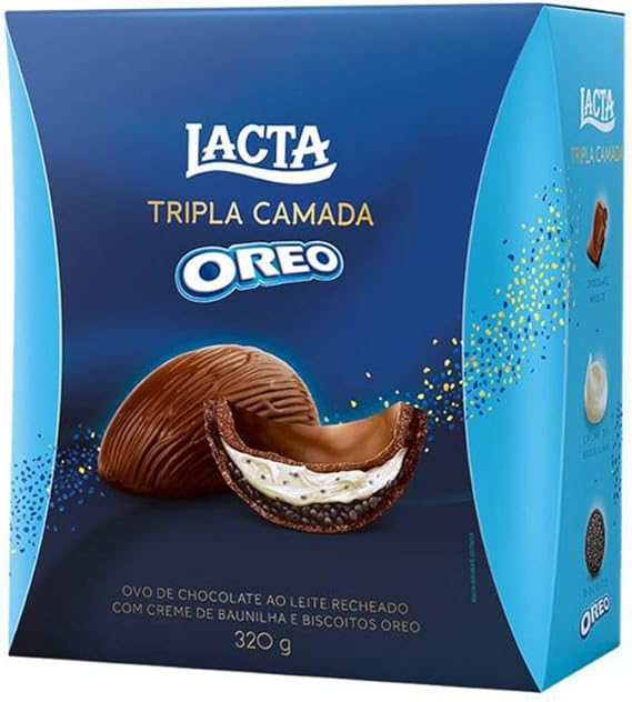 Ovo de Páscoa Lacta Tripla Camada Oreo 320G