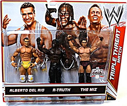 Mattel WWE Wrestling Exclusive Action Figure 3-Pack Alberto Del Rio, R-Truth & The Miz [Triple Threat Match]