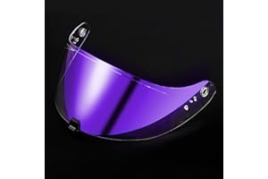 TAYOKI Motorcycle Helmet Visor Scorpion EXO-R420 Helmet Windshield (Purple)