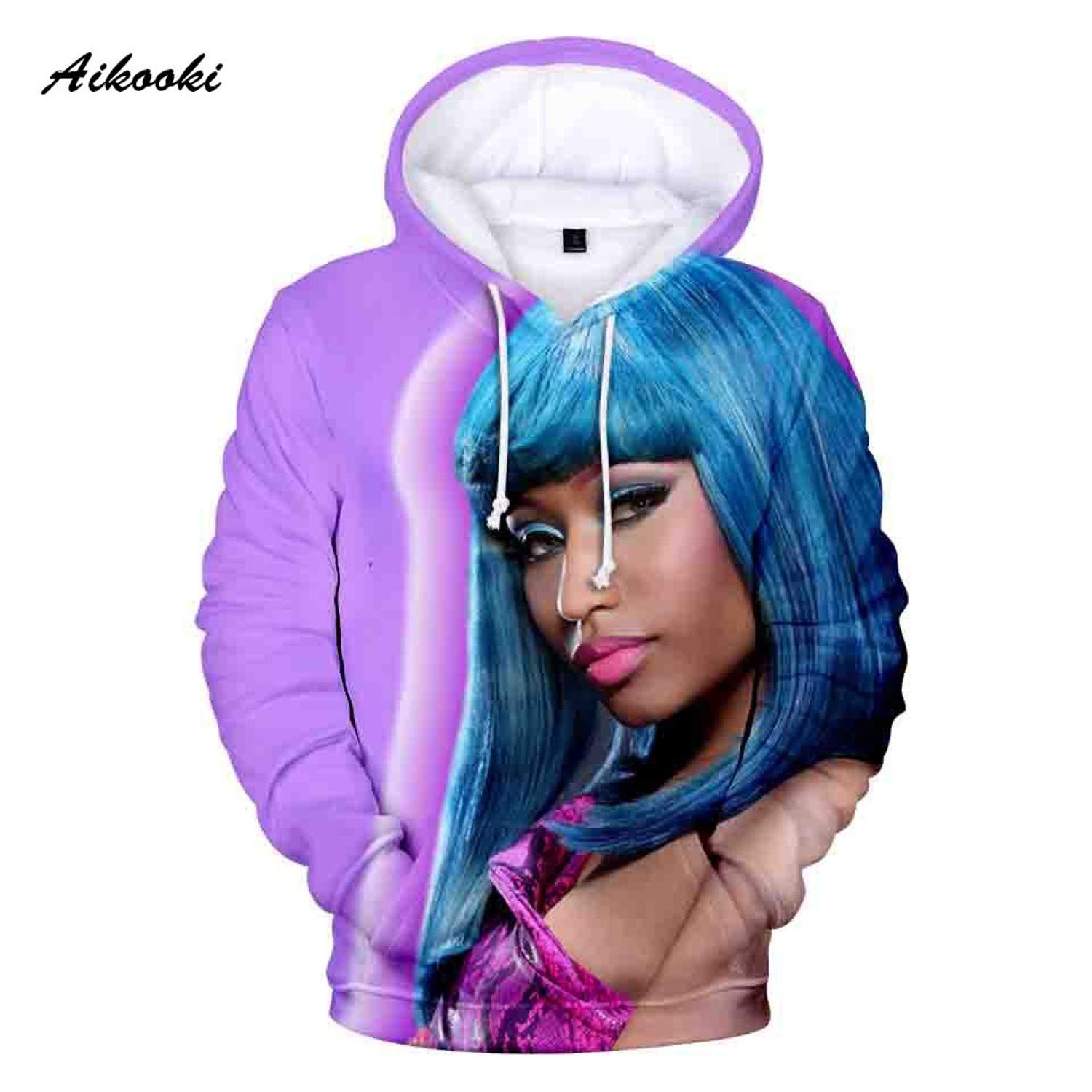 Nicki I Love Hoodies Minaj T-Shirt Printed Sweatshirt Casual ...