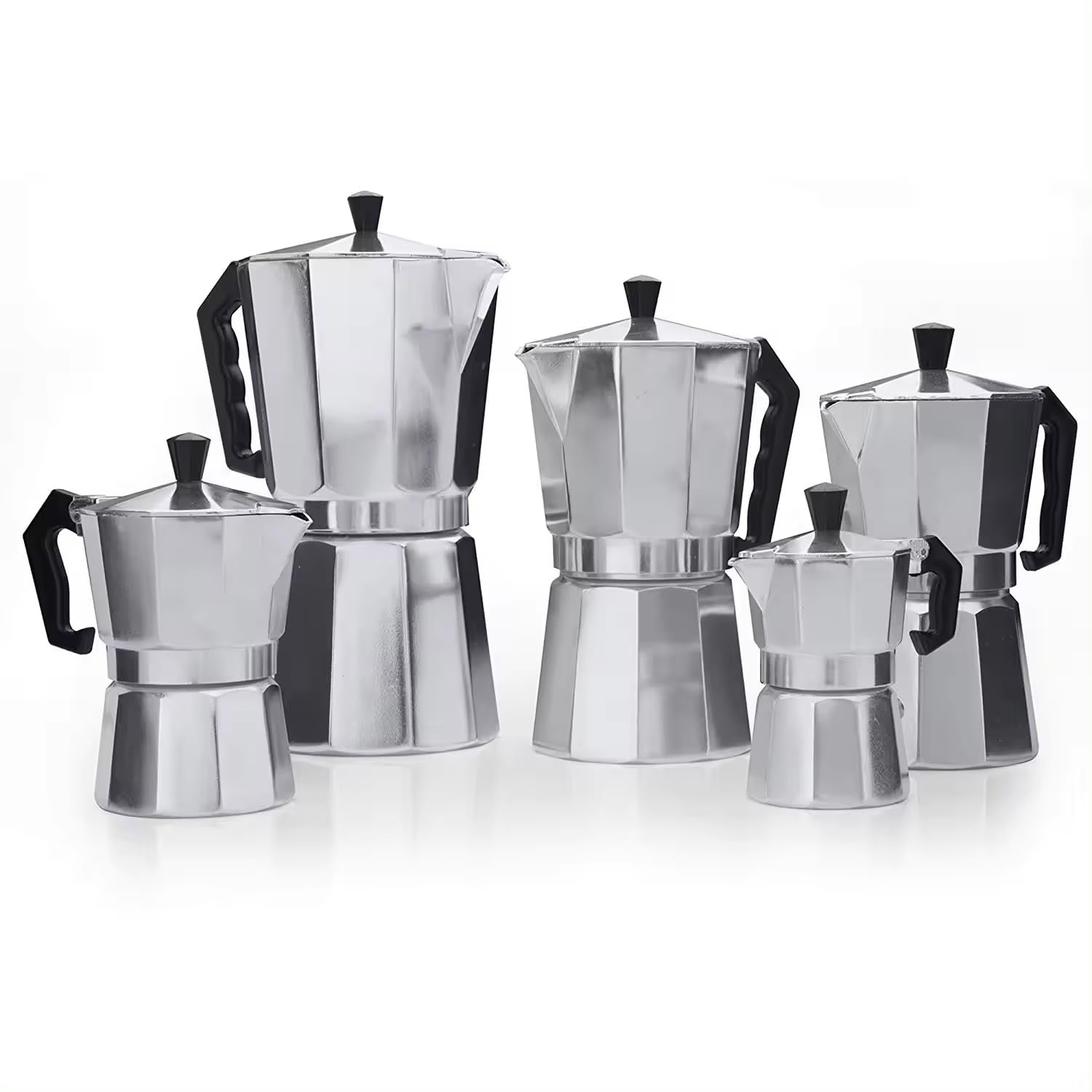 Manchester Bee Italian Espresso Maker 3 Cups Italian Stove Top Coffee Percolator Moka Pot 3 Cups / 150ml
