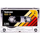 TASCAM 424-S High Bias Cobalt Type II C-60 Blank Studio Cassette Tape for Audio Recording and Mastering