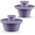Aluvor Bathtub Stopper 2pcs Sink Stopper Tub Plug Bathroom Shower Drain Plug Silicone Bathtub Drain Plug Tub Drain Stopper Washbasin Stopper