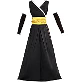 Nsoking Anime Womens Cosplay Maid Costume Christmas Sleeves Belt Dress Halloween Kimono