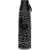 Tervis Venture Water Bottle Pickleball Court Talk Triple Insulated Tumbler Travel Cup Keeps Drinks Cold & Hot, 36oz, Stainless Steel