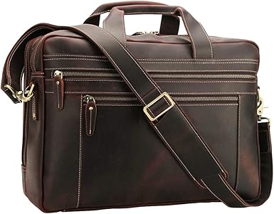 men's 17 inch leather laptop bag