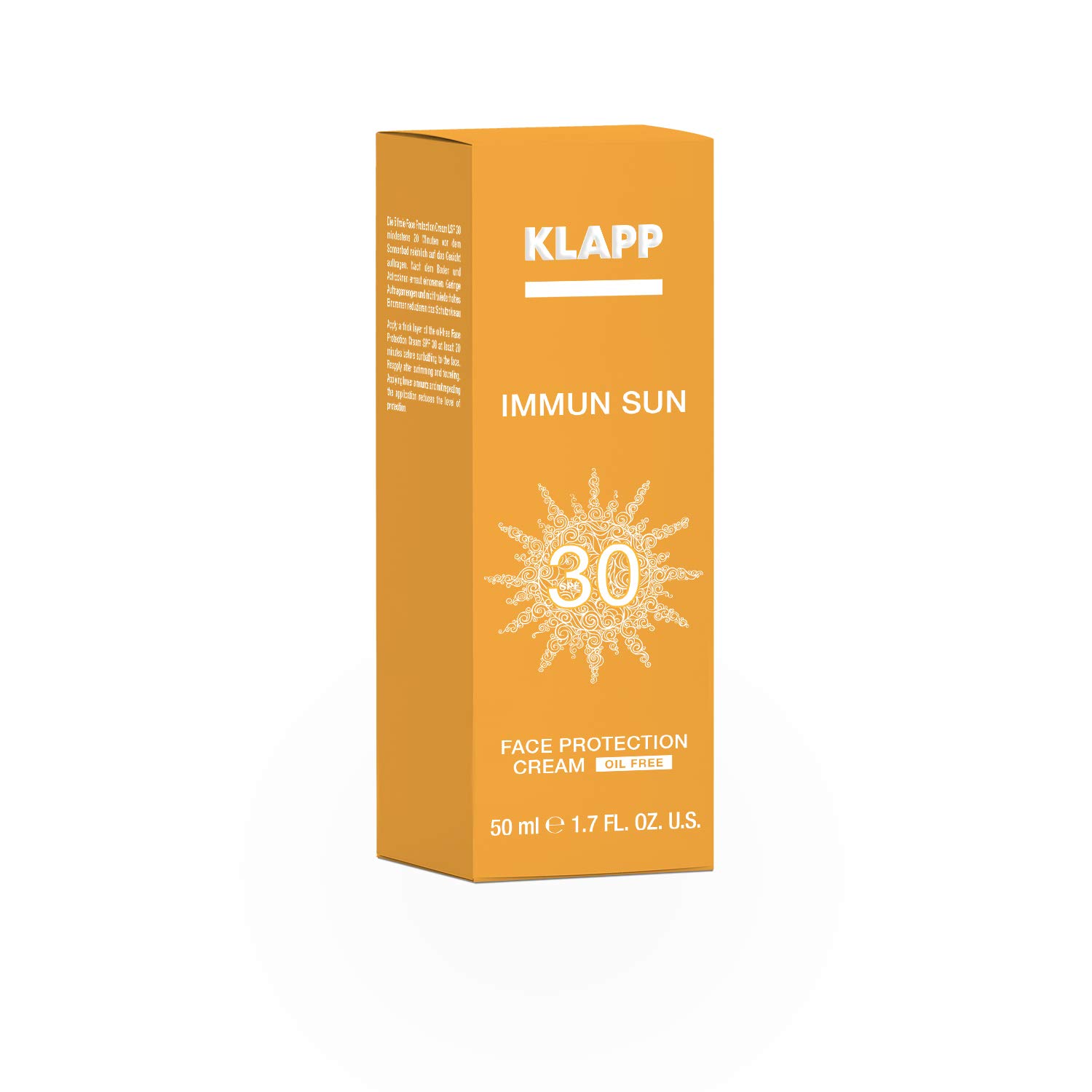 Klapp IMMUN SUN Face Protection Cream SPF 30 oilfree Amazon.de Beauty