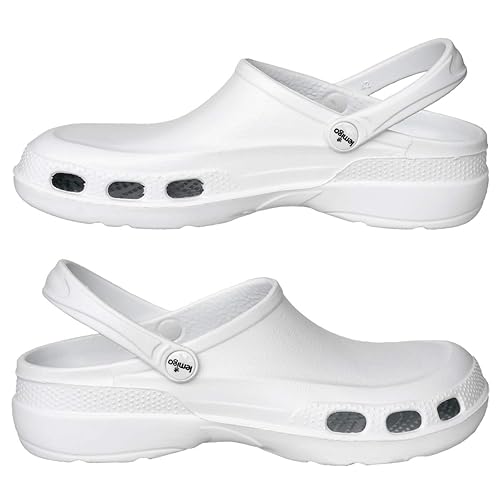 Mel Arbeitsschuhe Slipper WEIß KOCHSCHUHE KÜCHENSCHUHE ARZTSCHUHE (BLDOCTOR)