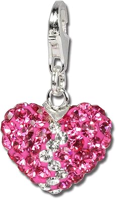 Ciondoli Sterlinx A Forma Di Cuore Luccicante In Rosa Con Cristalli Swarovski Della Collezione Sterlinx D1gsc305 Sterlinx Amazon It Gioielli