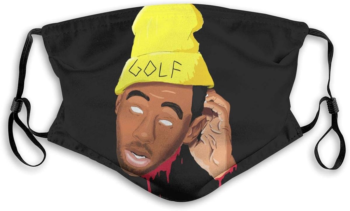 Danio Balaclava Face Mask with Filter Tyler The Creator Cartoon Image Black at Amazon Men’s