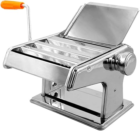 Amazon|EC Kitchen パスタマシン 3種類カッター付き ステンレス 小型 手動式 多機能 家庭用 パスタメーカー ヌードル