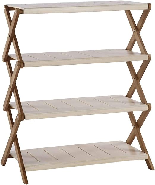 Neg Teleskop Regal Riwaka Braun Shabby Chic Weiss Badregal Aus Echtholz Mit 4 Massiven Ablagen Amazon De Kuche Haushalt