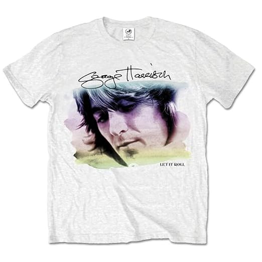 George Harrison Water Colour Portrait – Camiseta Manga Corta Hombre