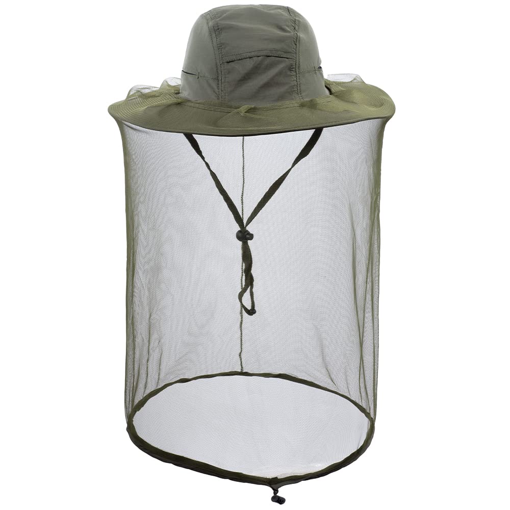 HunterBee Mosquito Netting Hat Fishing Veil Beekeeper Cap Bee Net Beekeeping Hood