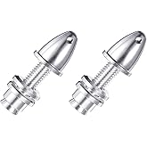 MECCANIXITY Propeller Adapter RC Plane Airplane Spinners, 5mm Aperture and 8mm Output Axle Propeller Adapter Saver for Shaft Brushless Motor Speed Controllers, Pack of 2