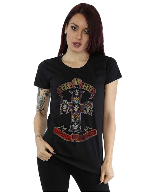 Guns N Roses Women S Appetite For Destuction Distressed T Shirt