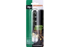 Sylvania 18491 25-Watt Clear Tubular Incandescent T10 Bulb