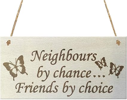 Recoproqfje Lovely Amicizia Da Legno Con Frase Inglese Da Parete Porta Finestra Casa Decorazione Da Appendere 2 Amazon It Casa E Cucina