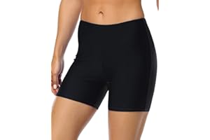 Firpearl Women's Swim Shorts Tummy Control Board Shorts UPF50+ Sport Surf Shorts Swimsuit Bottom