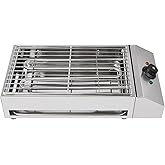 1800W Countertop Electric BBQ Grill Stainless Steel Barbecue Griddle Portable Smokeless Barbecue Oven Grill 122° F to 302°F f