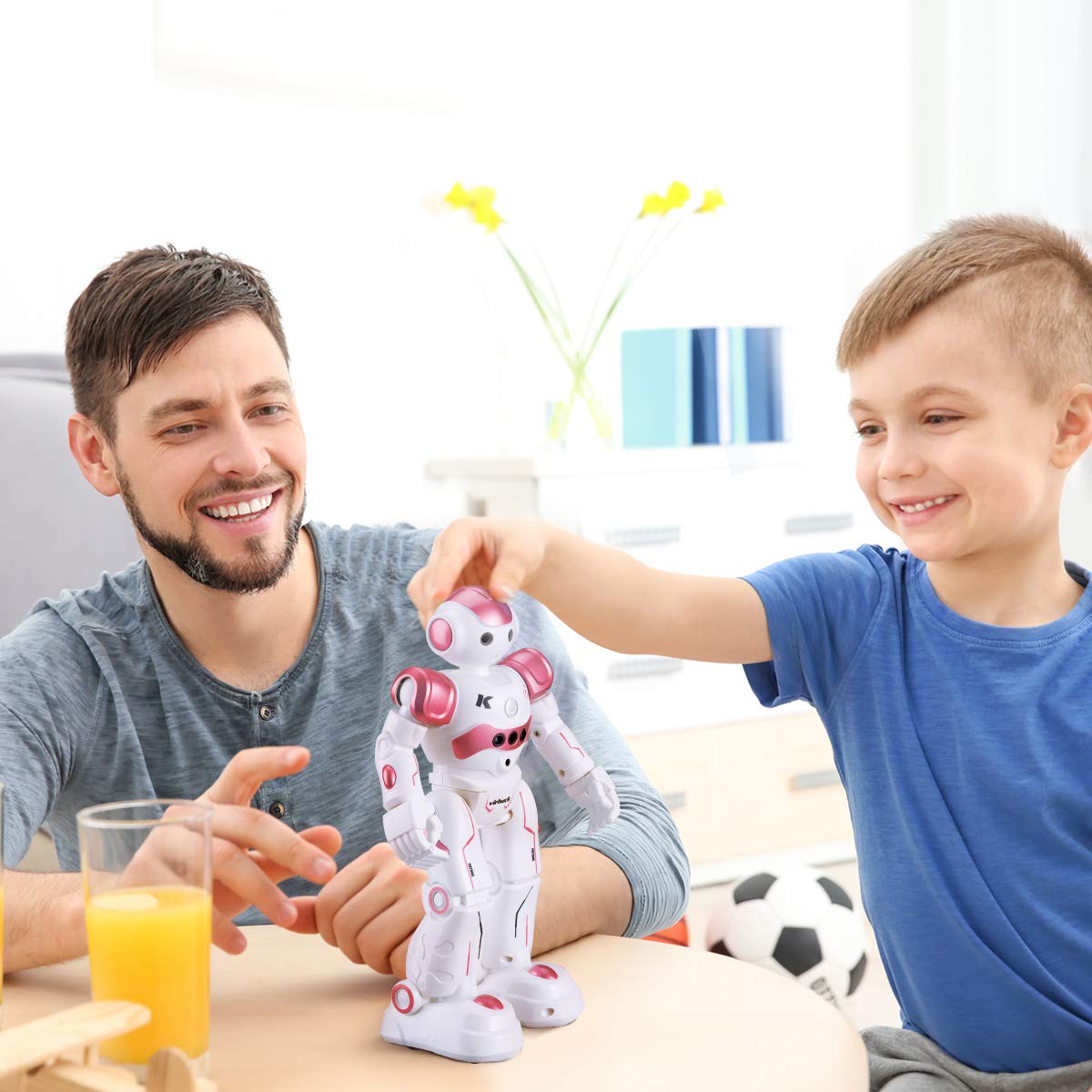 Antaprcis Robot Giocattolo, RC Control Azione del Sensore di Gesto Robot per Bambini, Robot Giocattolo Intelligente E Programmabile, Regalo di Natale per Bambini