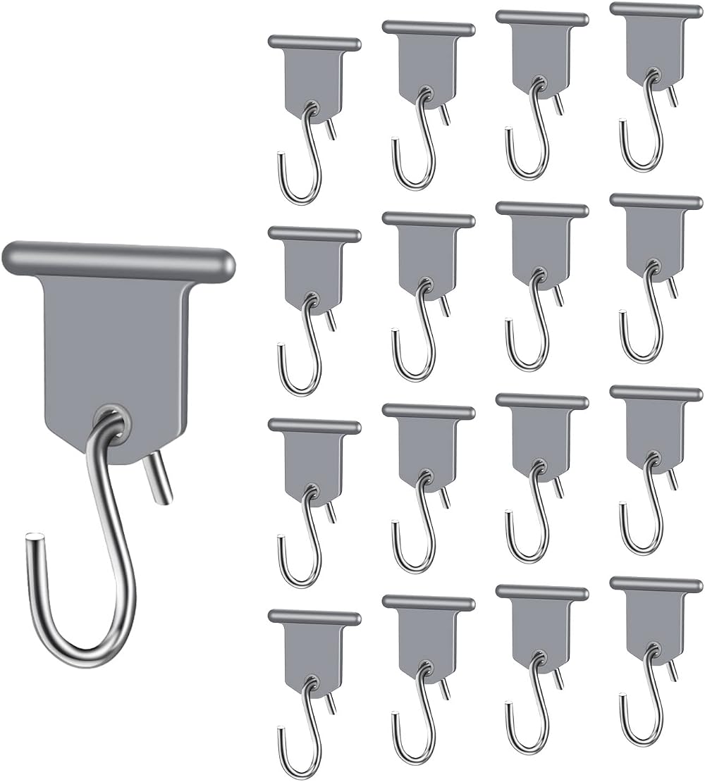 URAQT RV Awning Hooks 17 Sets Pipe Rail Hangers For Caravans Motorhomes