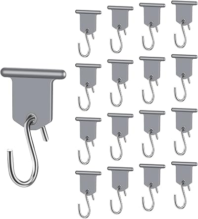 URAQT RV Awning Hooks 17 Sets Pipe Rail Hangers For Caravans Motorhomes
