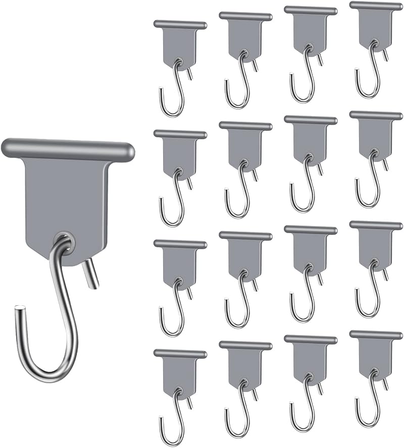 URAQT RV Awning Hooks 17 Sets Pipe Rail Hangers For Caravans Motorhomes