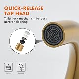 GRIFEMA G4008Y Golden Kitchen Tap 360° Swivel Spout Hot Cold Mixer view 5