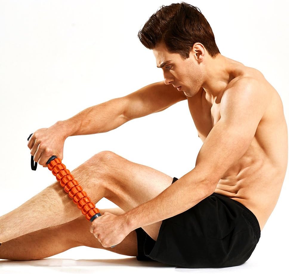Kamileo Muscle Roller, Massage Roller for Relieving Muscle Soreness Cramping Tightness, Help Legs Back Joints Recovery (Workout Poster Included).: Health & Personal Care