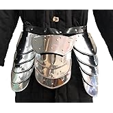 Steel Tassets Upper Leg Armor Medieval Knight Thigh Armor with Plated Steel Waist Belt for LARP and Cosplay Combat - Handcrafted by Indian Artisans for Historical Reenactments