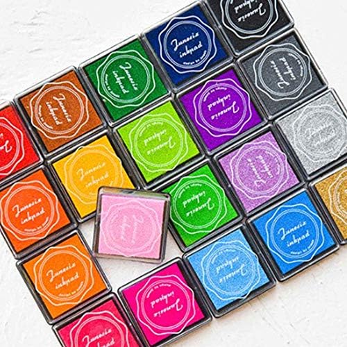 Buttyik カラフル スタンプ台 印鑑 スタンプ用 朱肉 消しゴム彫刻専用 色セット インク台 消しゴムハンコ用 直送商品