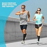 ACWOO Compression Socks for Men Women 2 Pairs Graduated Support Running view 6