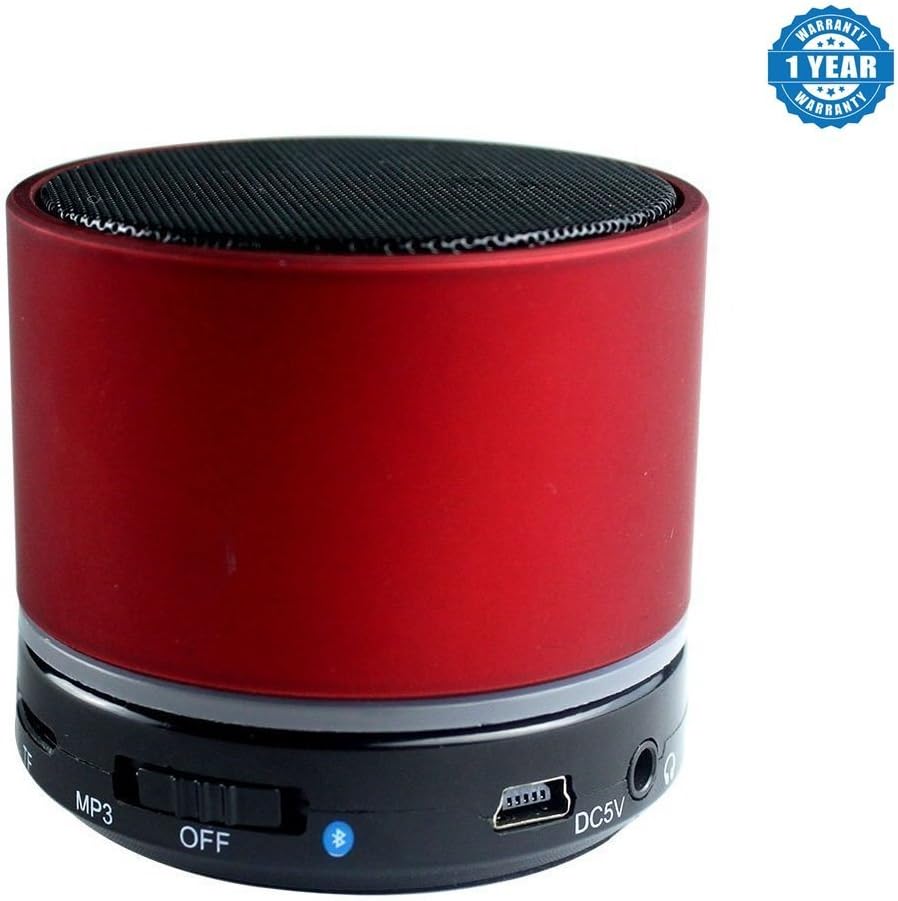 Drumstone Plastic and Metal Mini Bluetooth Speaker for Smartphones (S10, Assorted)