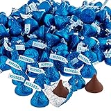 Hershey's Kisses 1 Pound Dark Blue Foil Wrapping Milk Chocolate 100 Pieces Approx.