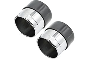 CADUFUELLY 2 Pcs Chromed Bearing Protectors, 1.98 Inch Wheel Bearing Protectors with Protective Bras Bearing Caps for Trailer