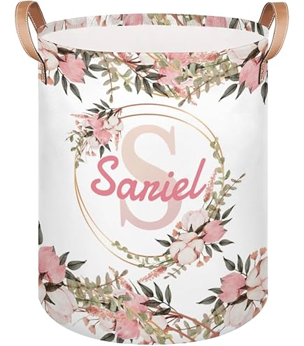 Panier à Linge Personnalisé Avec Nom - Panier à Linge Pliable Avec