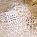 Yean Wedding Bridcage Veil with Rhinestones Embellishments Comb Floral Fascinator Netting Short Blusher Veil for Brides (Style-03)
