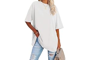 LUWITA Oversized T Shirts for Women Loose Fit Crewneck Short Sleeve Tops Summer Casual Blouse Y2K 2024 Basic Tees