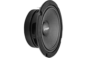 PRV AUDIO 6.5 Inch Shallow Midrange Speaker, 6MR200A-4, 200 Watts, 4 Ohm Shallow Mount Car Audio Slim Speaker, 1.5 in Voice C